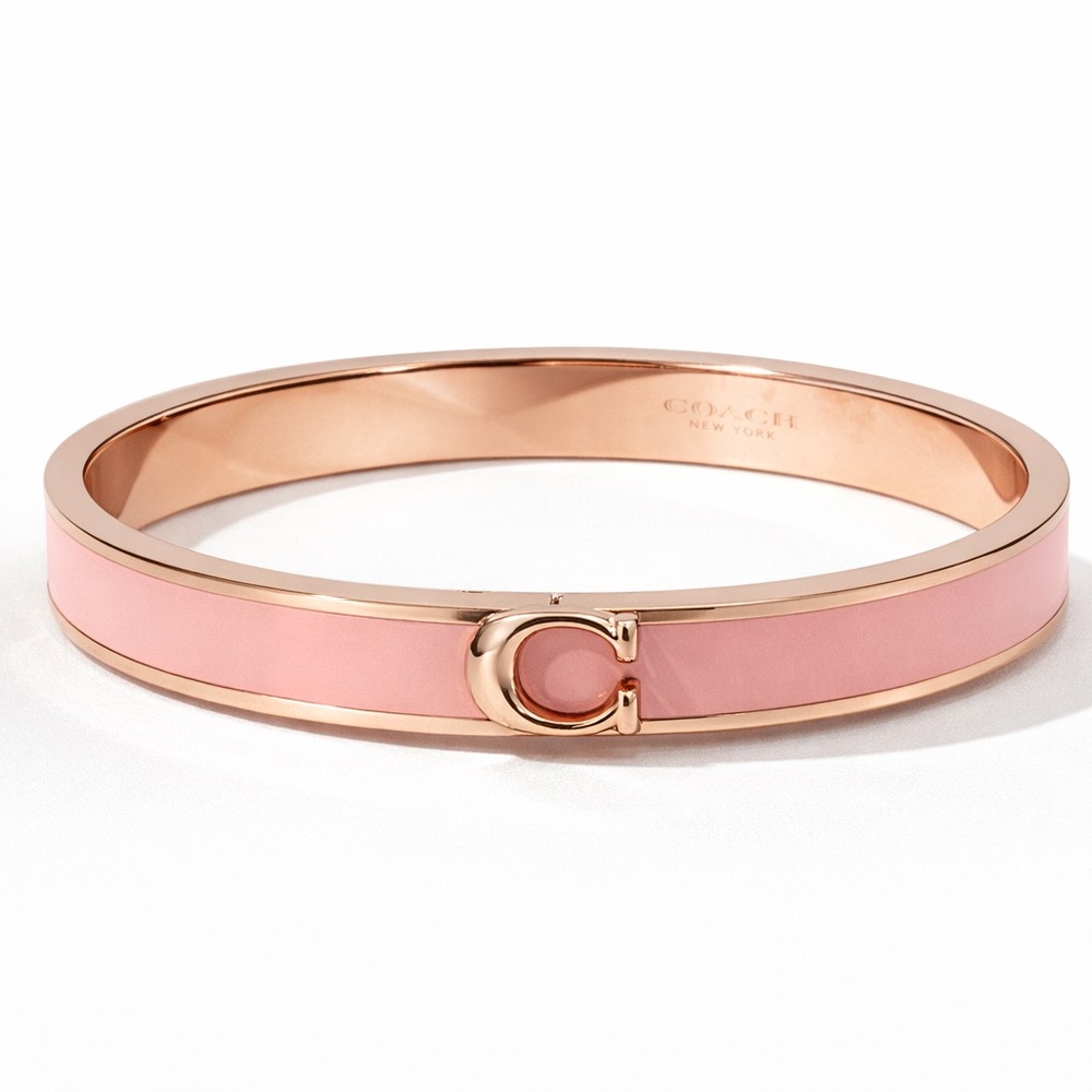 Coach Blush Pink and Gold Women's Bracelet